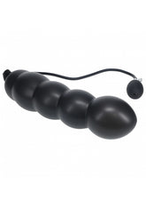 LEVELZ - Beaded Inflatable Silicone Anal Plug - Black
